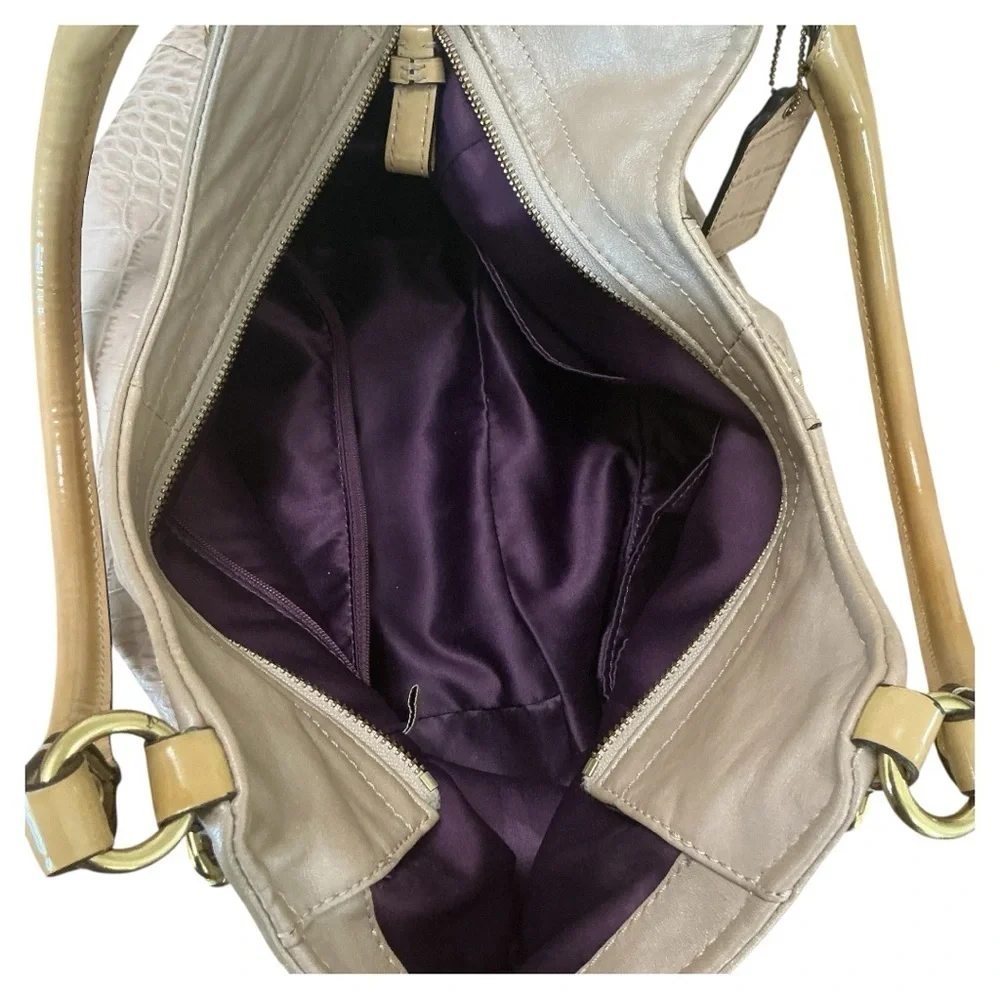 COACH MADISON EMBOSSED CROC SHOULDER BAG NO. F1173-18616 - Picture 5 of 6